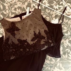 FINAL SALE- Elegant formal crop top